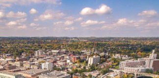 An aerial view of downtown Peterborough. (Photo: City of Peterborough)