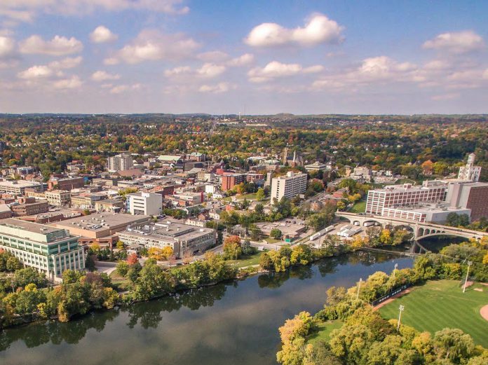 An aerial view of downtown Peterborough. (Photo: City of Peterborough)