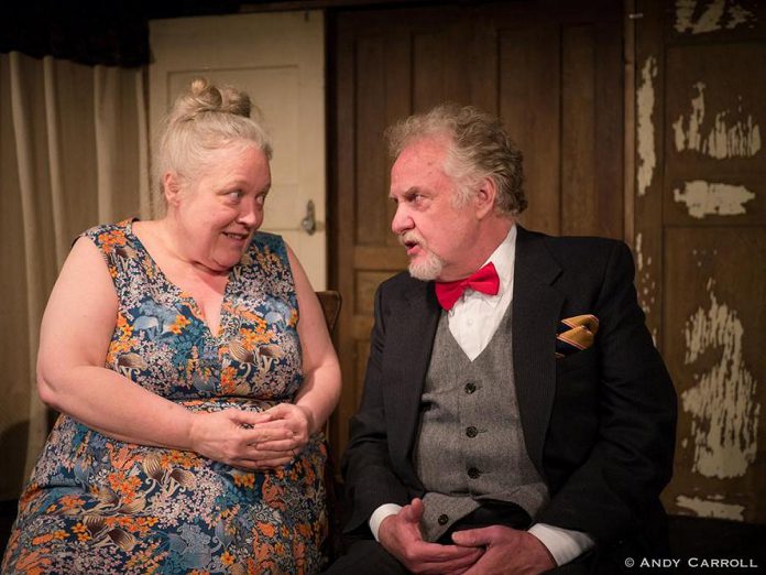 Di Latchford and Randy Read performing in Eugene Ionesco's play "The Chairs" at The Theatre on King in downtown Peterborough in 2018. (Photo: Andy Carroll)
