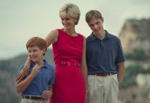 Luther Ford as Prince Harry, Elizabeth Debicki as Princess Diana, and Ed McVey as Prince William in the sixth and final season of "The Crown," the only season to be produced following the death of Queen Elizabeth II. The sixth season is expected to be set between 1997 and 2005 and will depict the premiership of Tony Blair, the death of Diana, the early relationship of Prince William and Kate Middleton, and the wedding of Prince Charles and Camilla Parker Bowles. The first four episodes of the final season will debut on Netflix on November 16, 2023. (Photo: Netflix)