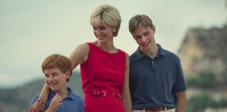 Luther Ford as Prince Harry, Elizabeth Debicki as Princess Diana, and Ed McVey as Prince William in the sixth and final season of "The Crown," the only season to be produced following the death of Queen Elizabeth II. The sixth season is expected to be set between 1997 and 2005 and will depict the premiership of Tony Blair, the death of Diana, the early relationship of Prince William and Kate Middleton, and the wedding of Prince Charles and Camilla Parker Bowles. The first four episodes of the final season will debut on Netflix on November 16, 2023. (Photo: Netflix)