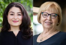 Maryam Monsef (founder and CEO of ONWARD, a networking initiative aimed at inspiring, connecting, and advancing female leaders) is partnering with local business leader Gail Moorhouse (founder and CEO of Recharge Solutions, a consulting service for rural non-profit organizations) to offer a half-day workshop for emerging leaders on October 23, 2023 at Peterborough's Market Hall. Featuring a panel of successful women in leadership positions, the afternoon will include professional headshots from photographer Jengish Odigineyev and refreshments from Black Honey. (Photos courtesy of Maryam Monsef and Gail Moorhouse)