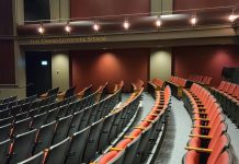 Located at 290 George Street North in downtown Peterborough, Showplace Performance Centre has a 632-seat mainstage theatre including a large stage, orchestra pit, and green room as well as a lower-level multi-purpose room with a seating capacity of 100. (Photo: Showplace Performance Centre)