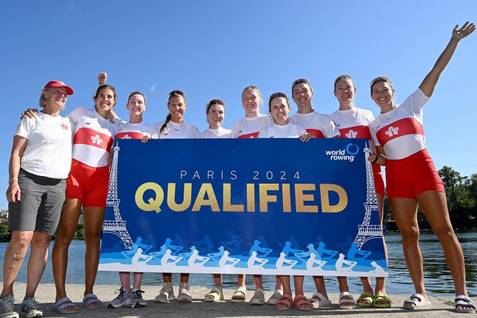 A former Olympic rower, Peterborough's Carol Love (left) coached the women's coxed eight team to a fifth-place finish at the 2023 World Rowing Championships in Belgrade, Serbia, in September 2023, qualifying the team for the Paris 2024 Olympics, where they will be the defending Olympic champions having won gold at the Tokyo Games in 2021. (Photo: Rowing Canada Aviron)