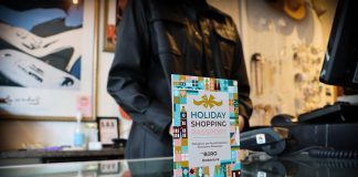 Holiday Shopping Passports are now available at over 140 participating shops, boutiques, salons, restaurants, and cafes in downtown Peterborough. Each completed passport becomes a ballot for one of three early bird draws on Wednesdays during December for a $500 Boro gift card and a grand prize draw for a $1,500 Boro gift card in January. (Photo courtesy of Peterborough Downtown Business Improvement Area)