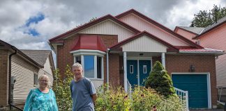 After Susan and Jim Blakelock moved to their bungalow in the south east of Peterborough in 2020, their registered energy advisor daughter Clara completed a home energy assessment and found many areas for improvement. Two years later, after completing a list of upgrades, the couple has reduced their EnerGuide rating from 135 to 60 gigajoules and their annual greenhouse gas emissions from 5.5 to 1.2 tonnes annually. (Photo: Clara Blakelock / GreenUP)