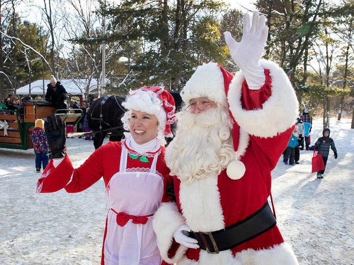 Santa and Mrs. Claus will be making an appearance at Ken Reid Conservation Area in Lindsay during Christmas at Ken Reid on December 2, 2023. (Photo: Kawartha Conservation)