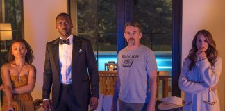 In the psychological thriller "Leave the World Behind" coming to Netflix on December 8, 2023, Myha'la, Mahershala Ali, Ethan Hawke, and Julia Roberts must work together to save their families when a cyberattack threatens the world. (Photo: Netflix)