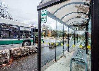 Peterborough ward candidates outline their priorities for transportation and active transportation A Peterborough Transit bus in front of a transit stop. (Photo: City of Peterborough)