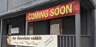 Lakefield's The Chocolate Rabbit is opening a new location at 72 Hunter Street East in Peterborough's East City on November 21, 2023, with a grand opening celebration on December 2. Opened and operated by the Webster family of Lakefield, the East City location is the chocolate shop's third location. (Photo: Bruce Head / kawarthaNOW)