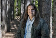 Waubgeshig Rice is an author and journalist from Wasauksing First Nation near Parry Sound. As the grand finale for this year's "One Book, One Ptbo" event that features his 2018 post-apocalyptic thriller "Moon of the Crusted Snow", the Anishinaabe author will be at Market Hall Performing Arts Centre in downtown Peterborough on November 15, 2023 where he will read from the book and its new sequel "Moon of the Turning Leaves". (Photo: Shilo Adamson)