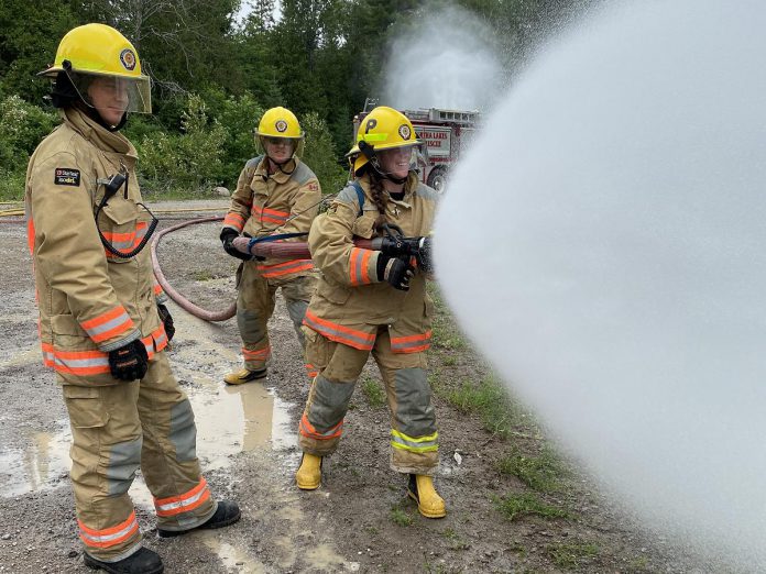 The Kawartha Lakes Fire Rescue Service is recruiting volunteer firefighters for most of its fire stations, especially in rural areas. Candidates need to be dedicated, have excellent teamwork skills, be in good health, and be physically fit. New volunteer recruits will complete 40 hours of online training exercises and 60 hours of in-person training sessions. (Photo: City of Kawartha Lakes)
