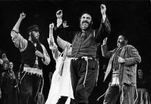Zero Mostel (middle) performs as Tevye in the original production of "Fiddler on the Roof" which opened on Broadway in September 1964. Almost 60 years later, the Peterborough Theatre Guild will stage a production of the beloved musical at Showplace Performance Centre in downtown Peterborough from February 16 to 25, 2024. (Photo courtesy of Photofest, Inc.)