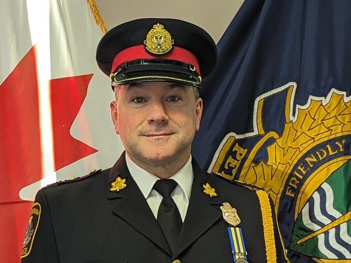 With 22 years of service in the Peterborough police, Jamie Hartnett has been appointed as deputy chief. (Photo courtesy of Peterborough Police Services Board)