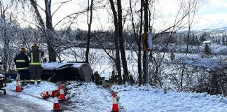 Police released this photo of a vehicle that left the roadway and hit a tree after the driver failed to negotiate a sharp turn on Pinehill Road south of Bridgenorth on December 19, 2023. After being extricated from the vehicle, a 24-year-old Milton man was pronounced dead at the scene. (Photo: Peterborough County OPP)
