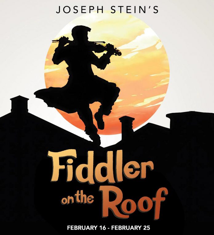 The Peterborough Theatre Guild production of "Fiddler on the Roof" runs for eight performances from February 16 to 25, 2024 at Showplace Performance Centre in downtown Peterborough. (Artwork: Colton DeKnock)