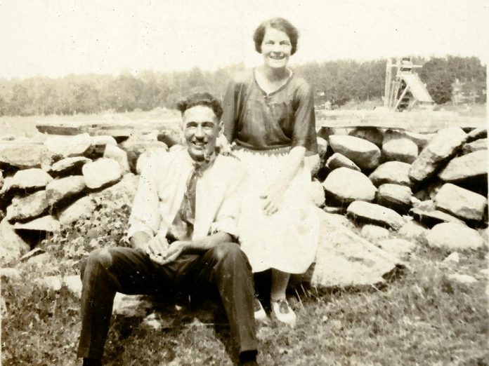 Earl Hugill and Agatha Rumney of Coboconk in 1923, the year before Agatha wrote a recipe for golden marmalade on the back of a menu from her husband's restaurant. Submitted by Kawartha Lakes Museum and Archives, the recipe is one of four recently added to the City of Kawartha Lakes' "Recipe Revival" project. (Photo: Kawartha Lakes Museum and Archives)