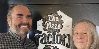 Peter and Anna Bouzinelos, owners of The Pizza Factory at 1000 Lansdowne Street West in Peterborough, closed their iconic restaurant on January 29, 2023 after almost 43 years in business. Anna herself first began working at The Pizza Factory in 1981, the year after Peter opened it with his friend Tom Malakos. Anna and Peter married in 1992 and have raised four children, two of whom were working at the restaurant when it closed. (Photo courtesy of Peter Bouzinelos)
