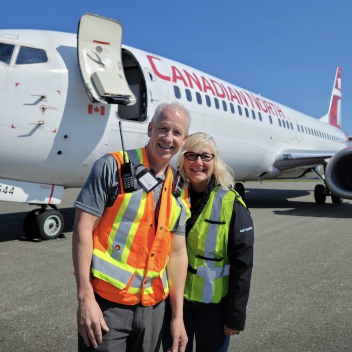When you fly direct from the Peterborough Airport, BST Vacations ensures that the travel part of the vacation is just as enjoyable as the destination. Pictured are BST Vacations/Blowes & Stewart Travel Group Ltd. president Scott Stewart and vice-president Dana Empey.  (Photo supplied by BST Vacations)