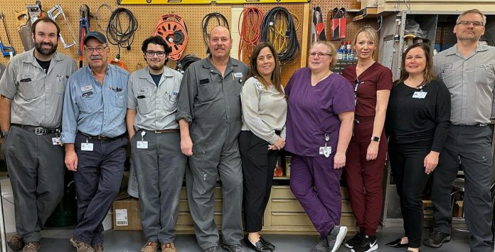 Members of the facilities and engineering team at Northumberland Hills Hospital in Cobourg. (Photo: Northumberland Hills Hospital / Facebook)