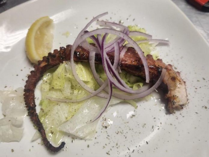 With the opening of the new dining room, Nòstimo By The Original Greek has added new menu items alongside the recipes that have been on the menu for 20 years since co-owner George Anagnostou opened The Original Greek in Peterborough. The chargrilled octopus appetizer is one of the newer menu items that cannot be found elsewhere in Peterborough. (Photo courtesy of Nòstimo By The Original Greek)