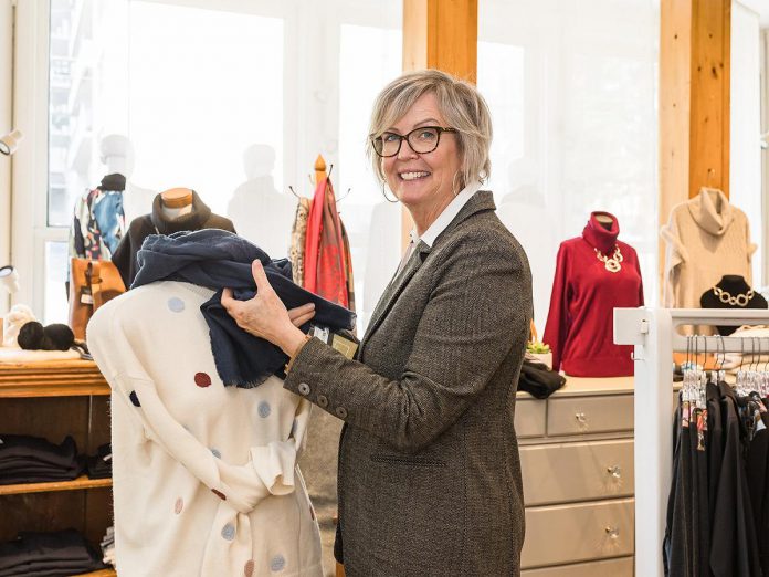 Nancy Wiskel, owner of Dan Joyce Clothing in Peterborough, has kicked off 2024 by launching Styleyes Image Consulting, a personalized styling service to help women feel as good as they look. The business offers personal services which include a body and colour analysis and wardrobe audit, corporate services which create a professional and cohesive team image, and individualized workshops and presentations about reflecting oneself through appearance. (Photo: Heather Doughty Photography)