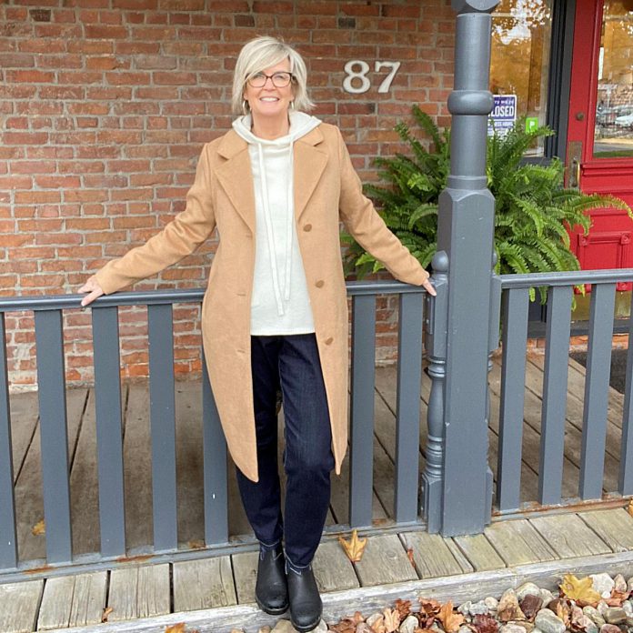 Nancy Wiskel purchased Dan Joyce Clothing at 87 Hunter Street West in Peterborough in 2019 and has since been offering women tips and guidance on how to better style their clothes and look and feel better in how they present themselves. She launched Styleyes Image Consulting after realizing many women were feeling lost when it came to returning to the office and socializing after the pandemic. (Photo courtesy of Nancy Wiskel)