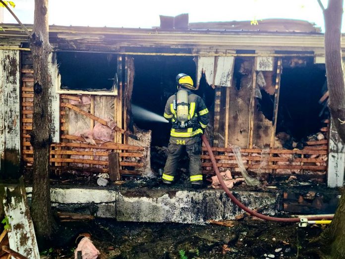 Beyond the Blue Box's main location at 14 Covert Street in Cobourg was destroyed by fire on September 20, 2024. The organization also has a location at 12 Covert Street where it accepts donations as well as a thrift boutique store at 41 King Street East and a store across the street at 66 King Street East that sells books, media, toys, housewares, and some clothes. (Photo courtesy of John Stevenson)