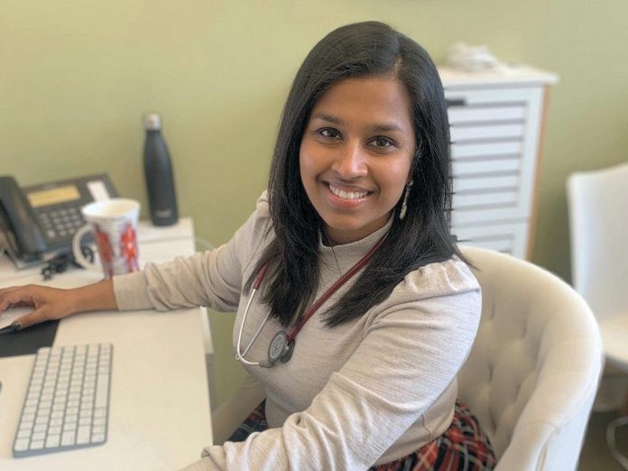 Dr. Madura Sundareswaran, a family physician who has been leading the Peterborough Newcomer Health Clinic since January 2023, is seeking another family physician who can work at the clinic for a half day per week and possibly take on some of the clients of the transitional clinic after they have been discharged. (Photo courtesy of Dr. Madura Sundareswaran)