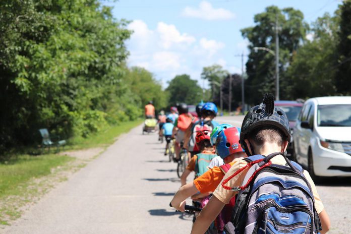 New for 2024, Peterborough GreenUP's Urban Bike Adventures week-long summer day camp will empower youth ages 9 to 12 to navigate the city by bicycle. The camp runs for eight weeks during July and August based out of GreenUP's Aylmer Street location in downtown Peterborough. (Photo: Jessica Todd / GreenUP)