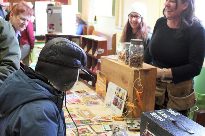 Seedy Sunday will be taking place in the lower level of Peterborough Square from 11 a.m. to 3 p.m. on March 10, 2024. This is a popular seed exchange where participants can trade or buy seed (mainly edible) with other gardeners and learn more about seed saving. (Photo courtesy of Urban Tomato)