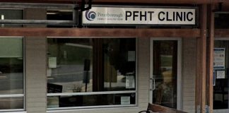 The Peterborough Family Health Team's Health Clinic has locations in Peterborough and Lakefield (pictured). Open to Peterborough-area residents without a family doctor, it is not a walk-in clinic; all patients are required to make an appointment. (Photo: Google Maps)