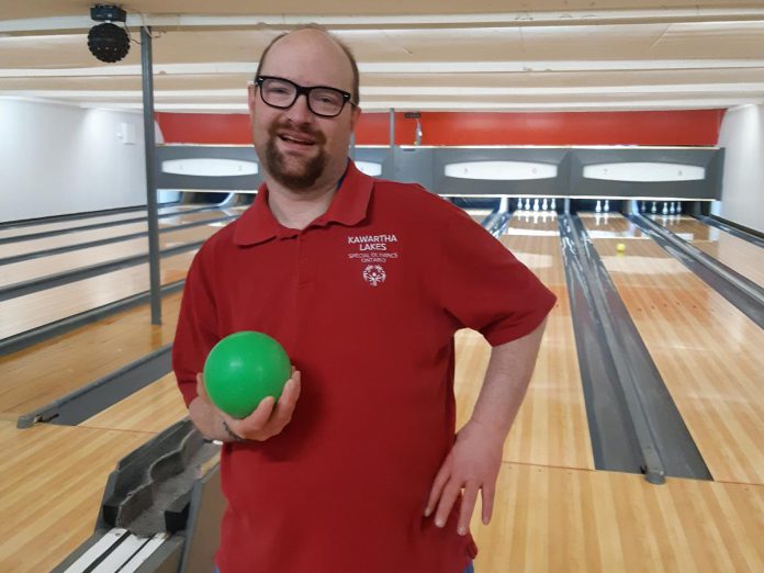 Other Special Olympics athletes from Kawartha Lakes include five-pin bowler Steven Pyke, who has been selected to the Team Ontario team-in-training heading to Calgary for the Special Olympics Canada National Winter Games. Pyke continues to focus on weekly bowling with his teammates in preparation for those games. (Photo courtesy of Special Olympics Ontario)