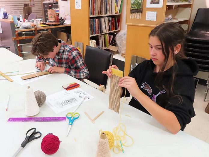 Artisans Centre Peterborough is offering a number of educational and creative workshops throughout March Break, including a loom weaving workshop for ages 6 and up on March 14, 2024. (Photo: Artisans Centre Peterborough)