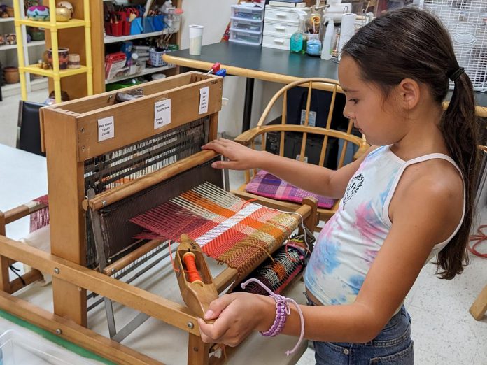 Kids can learn about loom weaving during a March Break workshop at Artisans Centre Peterborough. (Photo: Artisans Centre Peterborough)