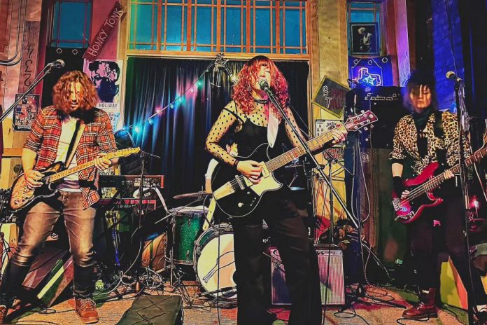 Toronto hard rockers Joan Smith & the Jane Does perform at The Pig's Ear Tavern in downtown Peterborough on Saturday night with punk rockers Intimidators. (Photo: Paul Yee)