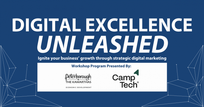 Digital Excellence Unleashed workshop series. (Graphic: Peterborough & the Kawarthas Economic Development)