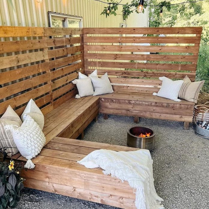 Everything Sasha Harrison has purchased for her home and DIY projects was sourced locally, with all money she has gained through sponsorship going back into other local businesses. One such business is Monaghan Lumber, which she has partnered with since her first build of creating a patio area outside her husband's shop. (Photo: Sasha Harrison)