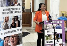 Former Peterborough-Kawartha MP and Minister for Women and Gender Equality Maryam Monsef, the founding chair of Women United Peterborough, speaks at a September 2023 event to announce the recipients of the inaugural Women United Fund in September 2023. On March 8, 2024 (International Women's Day), Women United Peterborough opened nominations for its inaugural Women of Impact Awards, which will recognize 20 women and individuals who identify as women in the city and county of Peterborough who have gone above and beyond to demonstrate remarkable contributions in the community. (Photo: United Way Peterborough & District)