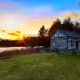 The picturesque Lang Pioneer Village Museum in Keene features 30 buildings where costumed interpreters bring history to life by demonstrating traditional chores, trades, and pastimes. (Photo courtesy of Lang Pioneer Village Museum)