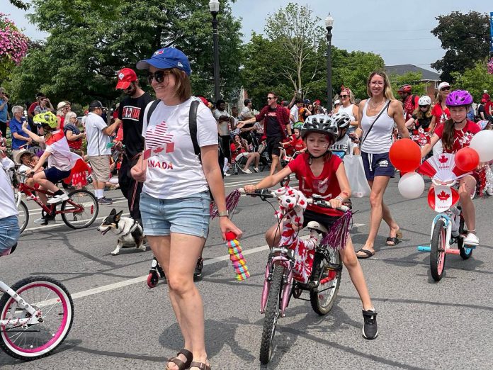 A bike decorating contest is one feature of Peterborough's annual Canada Day parade. (Photo: City of Peterborough / Facebook)