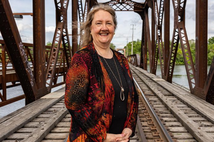 Diane Wolf is a Peterborough-based psychotherapist, business consultant, and educator who primarily treats first responders living with post-traumatic stress disorder (PTSD). She emphasizes that getting regular exercise, being outdoors in nature, and getting enough sleep are important ways to fight stress and burnout. (Photo: Heather Doughty)