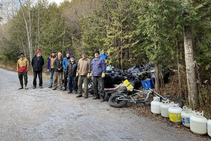 Volunteers with the Friends of Jackson Park regularly conduct clean-ups of the popular Peterborough park through the year. On April 27, 2024, they will be hosting a celebration of Earth Day with an afternoon of free family-friendly activities. (Photo: Friends of Jackson Park)