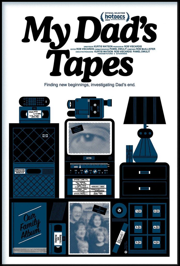 "My Dad's Tapes" is an official selection of the 2024 Hot Docs Festival in Toronto, with screenings on May 2 and 3, 2024. (Poster courtesy of Paradigm Pictures / Outsideinside)