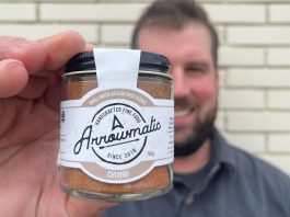 Cobourg entrepreneur Lucas Herron, whose company Arrowmatic Food produces small-batch artisan spice blends, made a valuable connection to another local business after joining the Business & Entrepreneur Centre Northumberland's food and beverage consumer packaged goods development group. (Photo: Arrowmatic Food)
