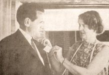 In 1968, Ross Memorial Hospital Auxiliary president Mrs. A.B. Patterson pins a tag on Lindsay mayor John Eakins as part of the auxiliary's "Tag Days" fundraiser first held in 1957. Since then, Tag Days grew to become one of the auxiliary's biggest fundraisers, supporting various equipment needs across the hospital. On April 11, 2024, auxiliary members voted to dissolve the 120-year old organization. (Photo: Ross Memorial Hospital / Facebook)