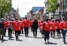 Registration is open for YWCA Peterborough Haliburton's "Walk A Mile In Their Shoes" fundraiser on Friday, May 24 in downtown Peterborough. Originally launched as "Walk A Mile In Her Shoes" in 2009, the event had raised almost $1 million for women and children recovering from gender-based violence when the organization ended it in 2020, in part due to the pandemic. YWCA Peterborough Haliburton has brought the event back for 2024 with a more inclusive name but the same focus. (Photo: YWCA Peterborough Haliburton)