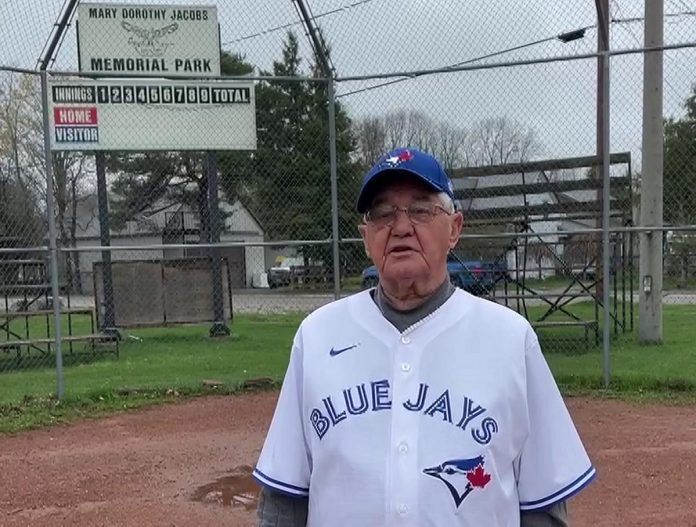 On April 30, 2024, Chief Keith Knott announced Curve Lake First Nation will receive $400,000 in funding to renovate the Mary Dorothy Jacobs Memorial Park baseball diamond, with $300,000 coming from Indigenous Services Canada and $100,000 from the Jays Care Foundation "Field Of Dreams" grant program. (kawarthaNOW screenshot of Curve Lake First Nation video)