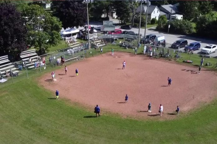 The $400,000 in funding from Indigenous Services Canada and the Jays Care Foundation will be used for upgrades and retrofits to the upper baseball diamond at Mary Dorothy Jacobs Memorial Park at Curve Lake First Nation. (kawarthaNOW screenshot of Curve Lake First Nation video)