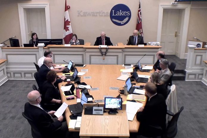 At its regular meeting on May 21, 2024, Kawartha Lakes city council passed a resolution in response to Fleming College's decision to cancel 29 programs, 16 of which were offered at the Frost campus in Lindsay. (kawarthaNOW screenshot of City of Kawartha Lakes video)